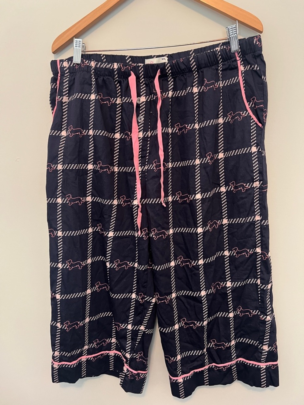 Peter Alexander dachshund plaid pajama pants